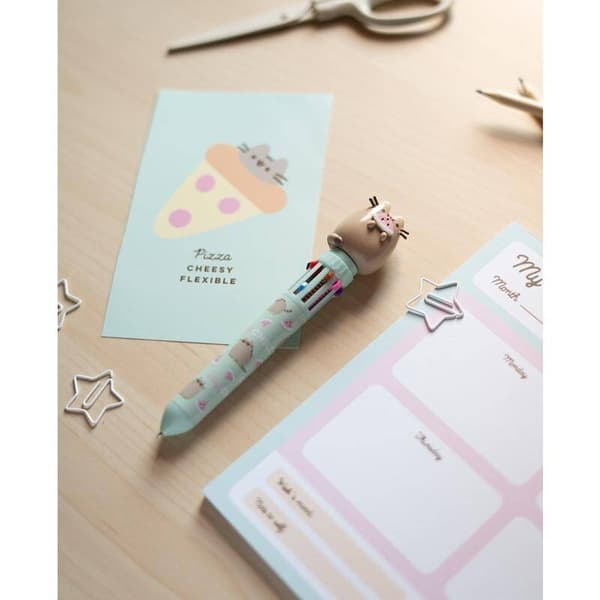 Penna med figurin 10-färgs blister Pusheen Erik