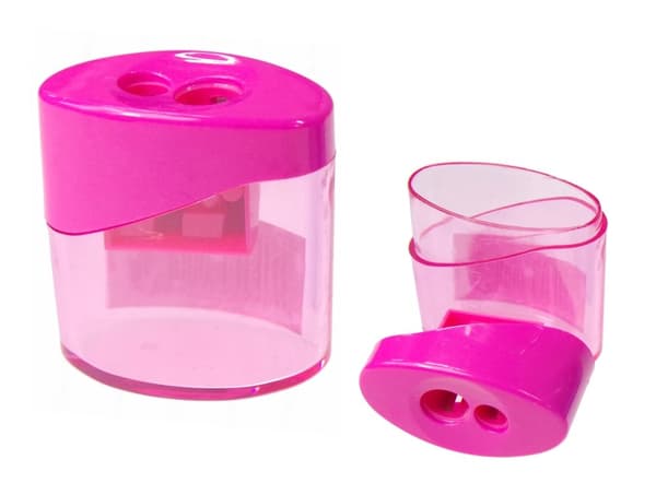 Dobbelt spidser med beholder Pink 12 stk BOX Shan