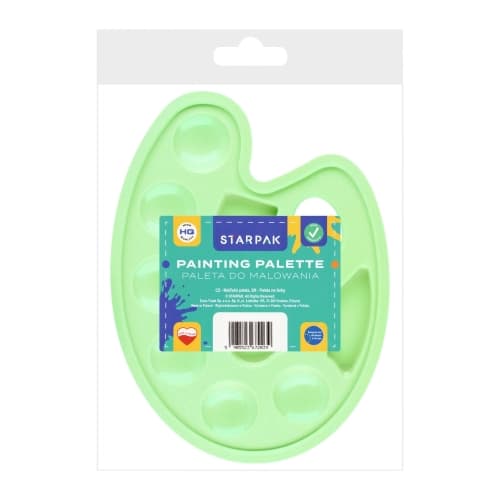 Oval pastellgrön färgpalett STARPAK 540851