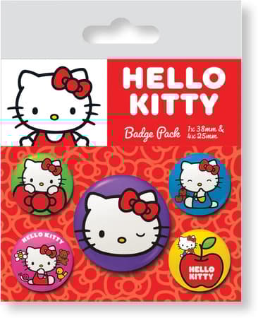 Sæt med 5 Hello Kitty Pyramid Pins