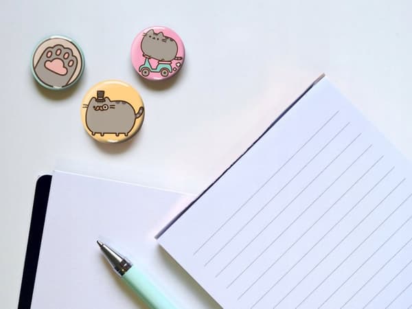 Set med 5 Pusheen v2 Pyramid Pins
