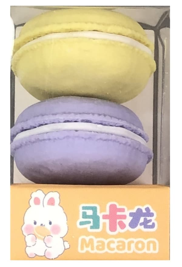 Macaron blyant viskelæder macarons pakke med 2 Tochain