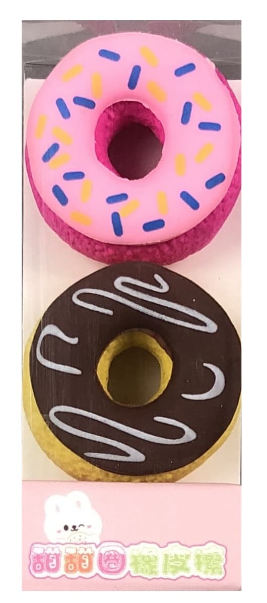 Donut penna suddgummi paket med 2 Tochain