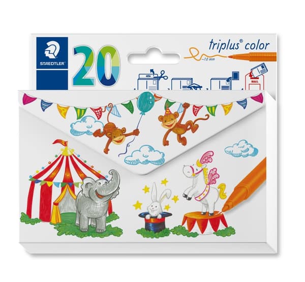 Triplus 20 färgmarkörer Staedtler
