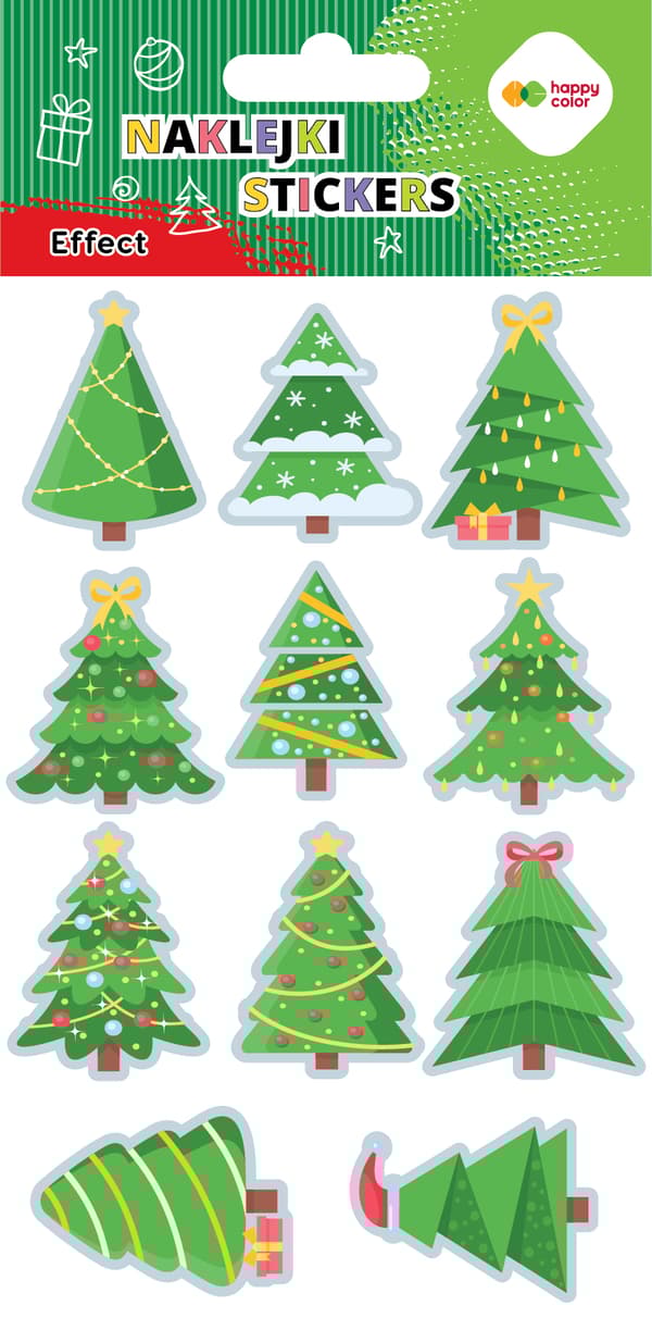 Xmas EFFECT -tarrat - Xmas Tree Happy Color