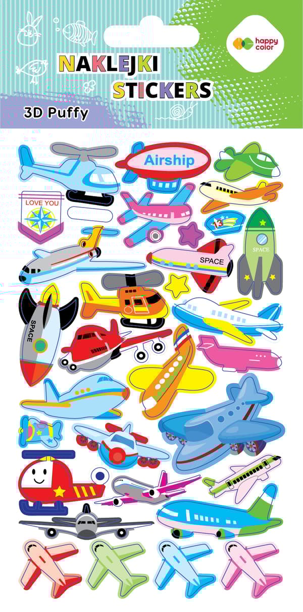 Puffy tarrat - Aircraft Happy Color
