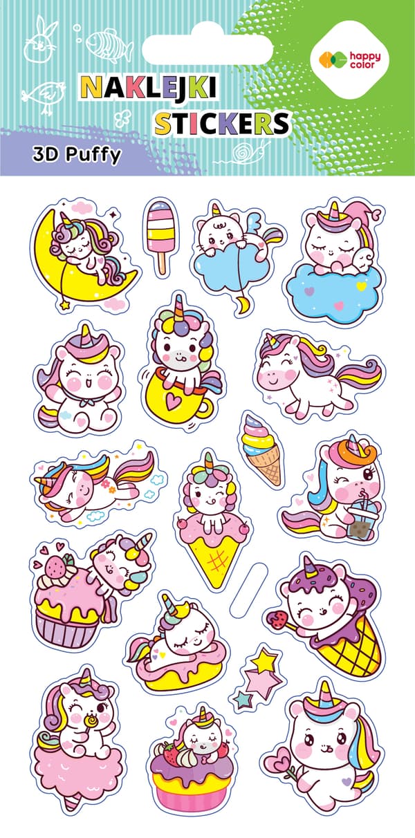 Puffy Tarrat - Unicorns Happy Color