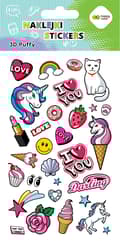 Pikkukuva 1 / 2: Puffy Tarrat - Funky Sweet Happy Color