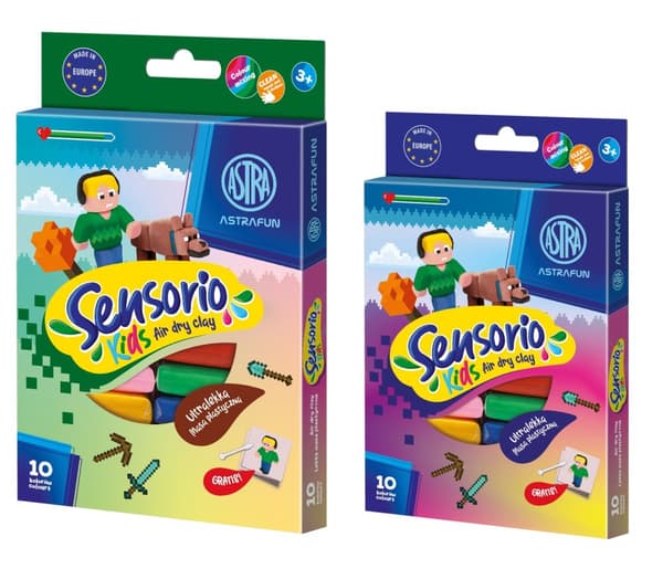 Sensorio Kids Pixel modelllera 10 färger Astra