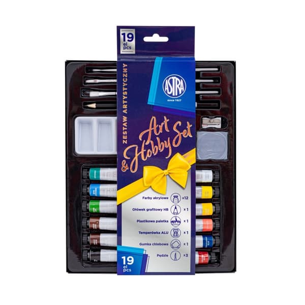Art&Hobby Astra kunstsæt i 19 dele
