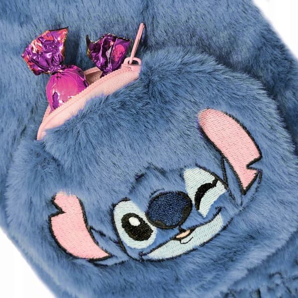 Plys dagbog A5 96k foret med lomme Stitch blå Paso