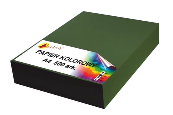 Värillinen paperi A4 80g sotilaallinen vihreä v2 500 arkkia