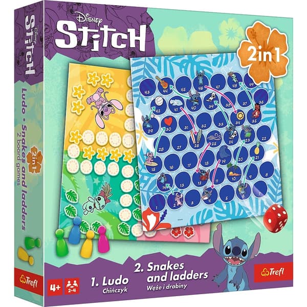 Spel 2in1 Lilo and Stitch Chinese Man/Ormar och Stegar Trefl