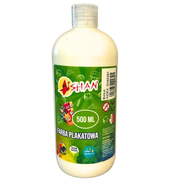Plakat maling hvid 500 ml Shan