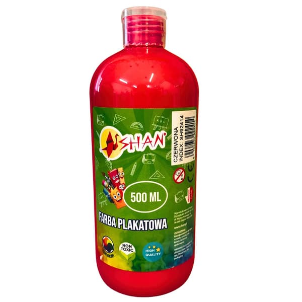 Plakat maling rød 500 ml Shan