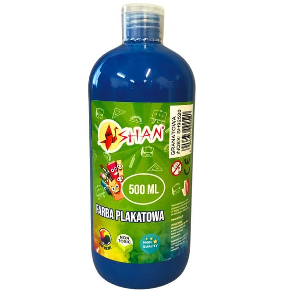 Posterfärg marinblå 500 ml Shan