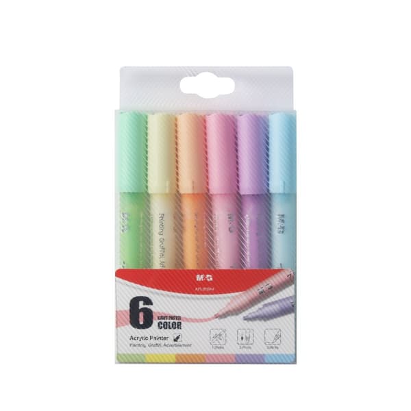 Akryl tuscher 1-2mm 6k Pastel M&G