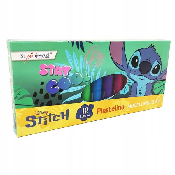 Plasticine 12 färger Stitch Majewski