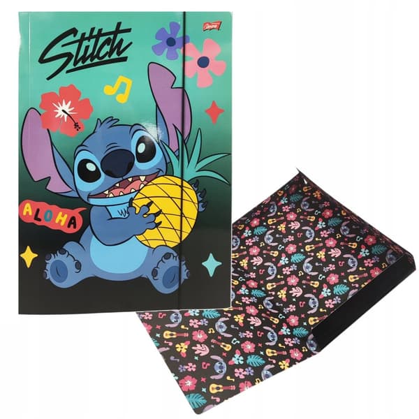 Mappe med gummibånd A4 Stitch Mint Aloha Unipap Majewski