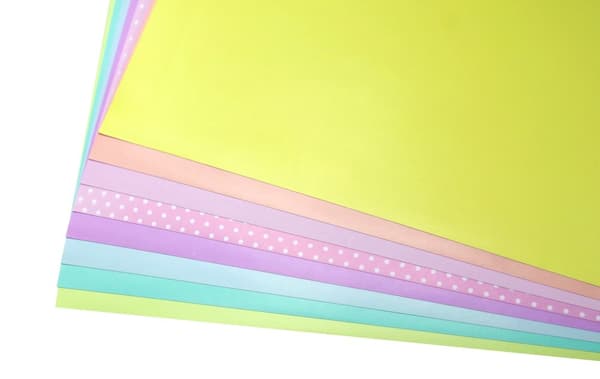 Blankt papir notesbog til udskæringer Pastel A5 8k Shan