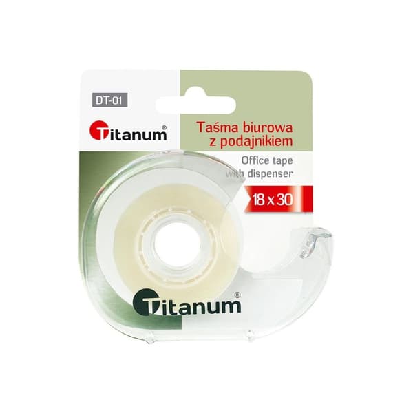 Transparent tape dispenser + Titanium tape