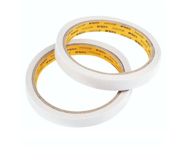 Dobbeltsidet Tissue Tape 12mmx10y 2 ruller M&G