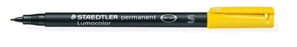Permanent Folie Marker S Gul Lumocolor Staedtler