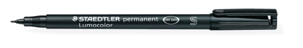 Permanent Folie Marker S Sort Lumocolor Staedtler