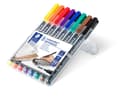Pikkukuva 2 / 2: Värilliset foliomerkit 8 kpl. pysyvä B Lumocolor Staedtler