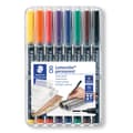 Pikkukuva 1 / 2: Värilliset foliomerkit 8 kpl. pysyvä B Lumocolor Staedtler