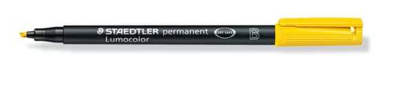 Pysyvä foliomerkki B Keltainen Lumocolor Staedtler