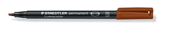 Permanent Folie Marker B Brun Lumocolor Staedtler