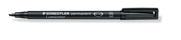 Pysyvä foliomerkki B Musta Lumocolor Staedtler