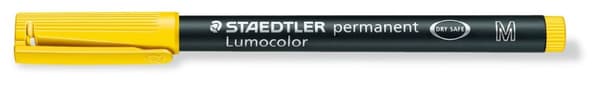 Pysyvä foliomerkki M Keltainen Lumocolor Staedtler