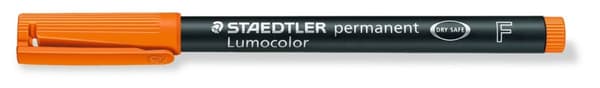 Permanent Folie Marker F Orange Lumocolor Staedtler