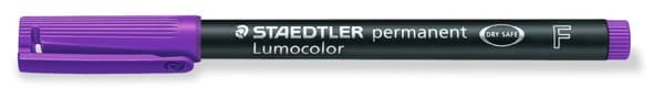 Pysyvä foliomerkki F Purppura Lumocolor Staedtler