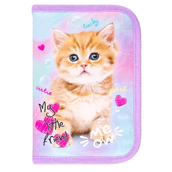 Penalhus med to klapper uden udstyr Pastel Kitty My Little Friend Majewski