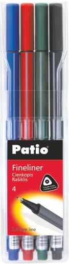 Trio Patio Fineliners 4 stk.
