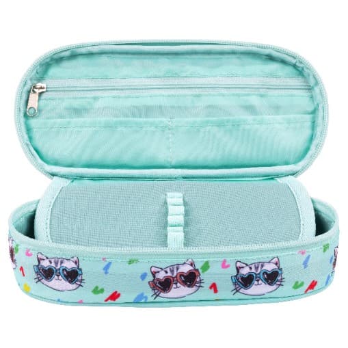 Penalhus, afstivnet, med indvendig klap, PCL1 My Little Friend MINT KITTY Majewski