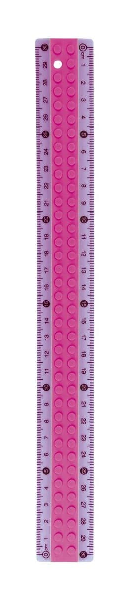Lineal gummieret plast 30cm Titanum
