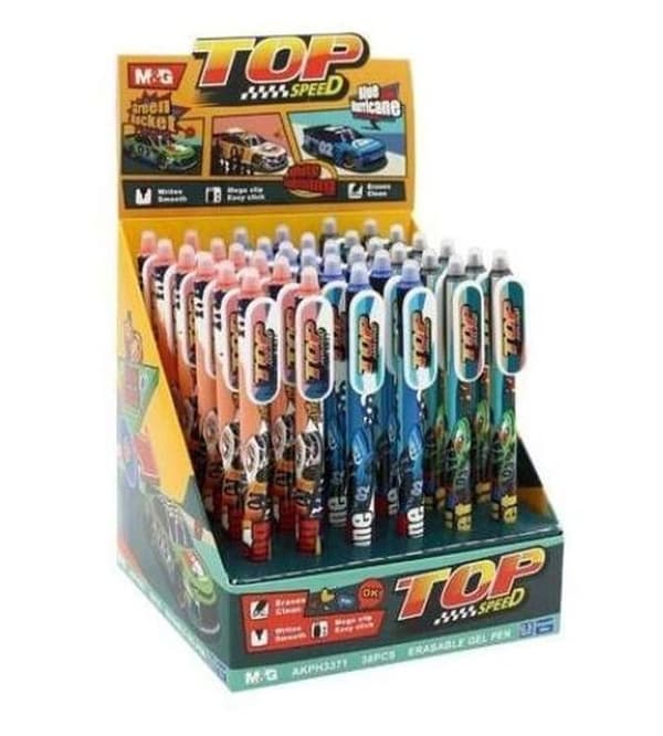 Sletbar pen Top Speed automatisk 0,5 mm blå MG