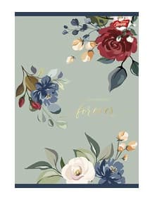 Notebook lamineret omslag A5, 60 ark, ROMANTIC Collection line