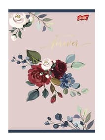 Notebook lamineret omslag A5, 60 ark, ROMANTIC Collection line