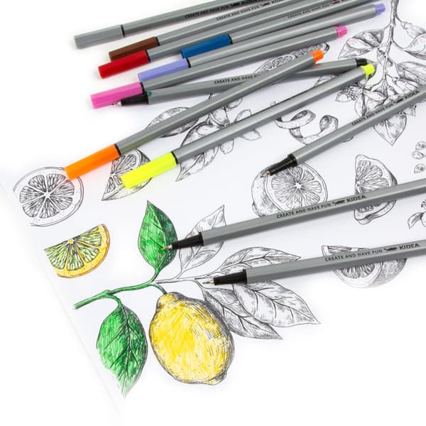 Kidea 24-farve fineliners