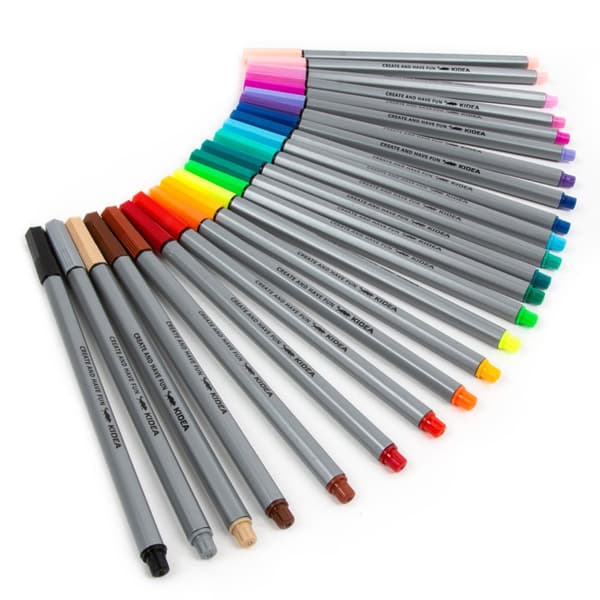Kidea 24-farve fineliners