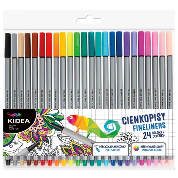 Kidea 24-farve fineliners