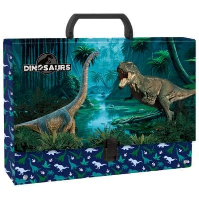Mapp med handtag A4 9cm Dinosaurie 19