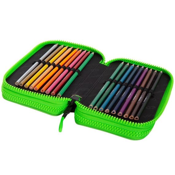 Coolpack Jumper 3 City jungle trippel pennfodral med utrustning
