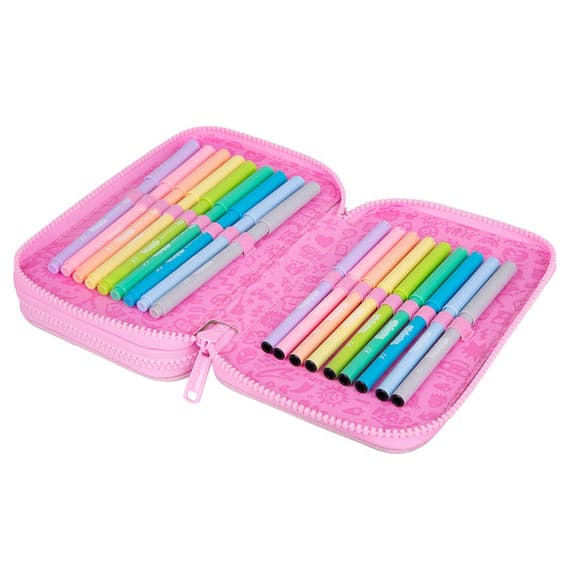 Coolpack Jumper 2 dobbelt penalhus med udstyr, pastel pink