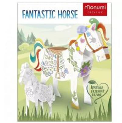 CubeHead 3D Fantastic Horse Monumi tegningsside